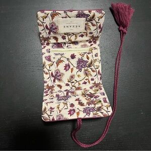 NEW Sezane jewelry pouch with flower print